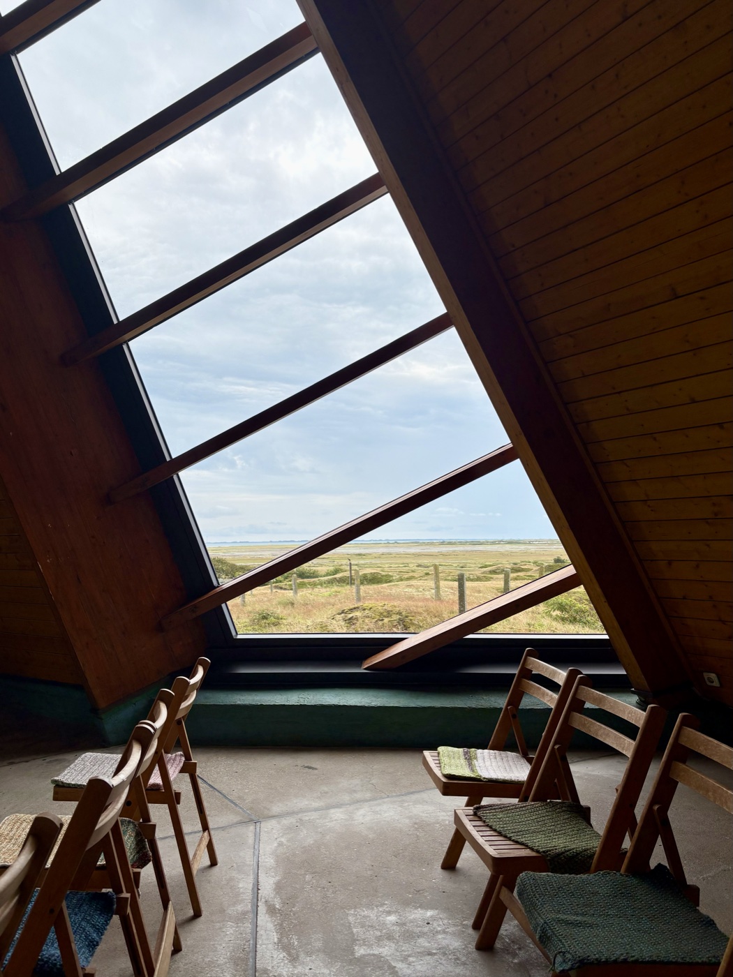 Blick aus der Katholischen Inselkirche über das Wattenmeer